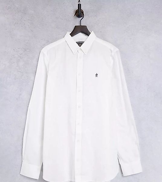 French Connection Tall – Essentials – Oxford-Hemd in Weiß günstig online kaufen
