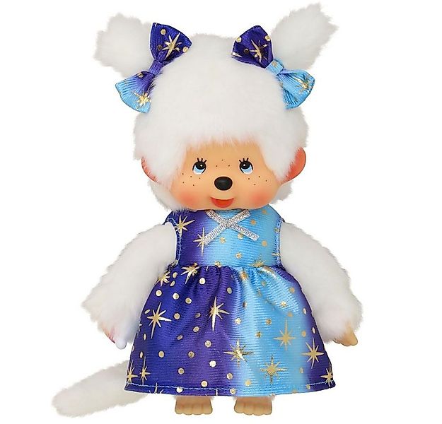 Monchhichi Plüschfigur Mädchen im Sternenlicht-Kleid 20 cm Monchhichi Puppe günstig online kaufen