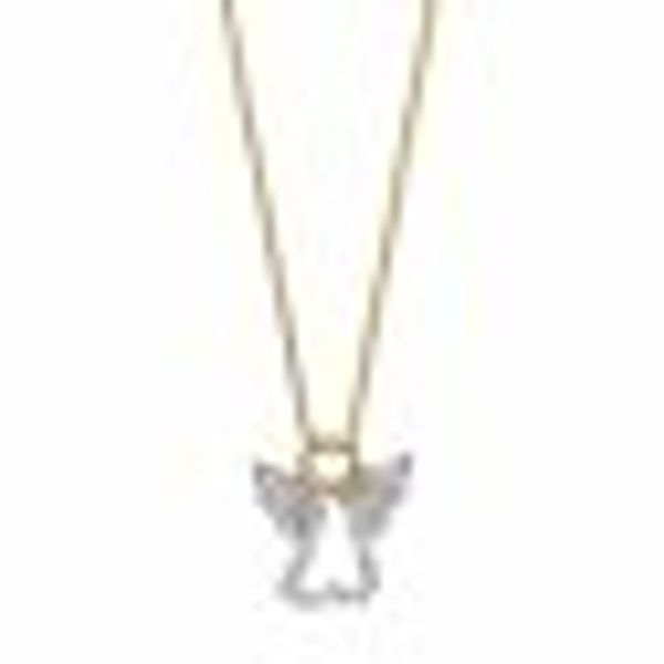 Anhänger mit Kette 925/- Sterling Silber vergoldet mit Anhänger Engel günstig online kaufen