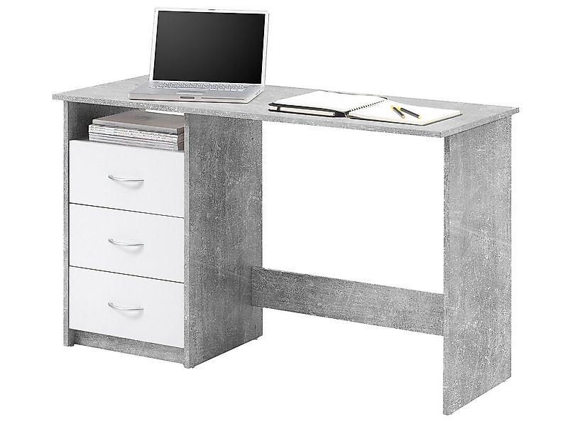 PREISBRECHER Schreibtisch Schreibtisch >Mack< - 123x76x50cm (BxHxT) (B/H/T günstig online kaufen