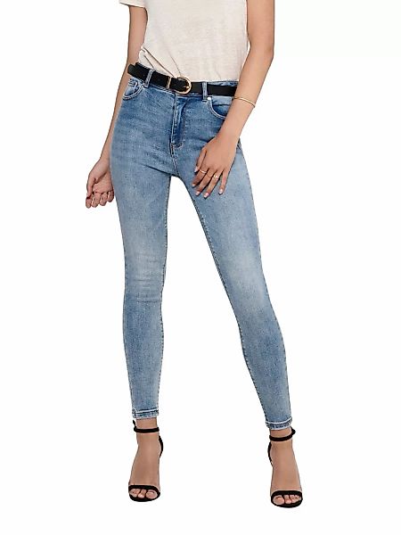 Only Damen Jeans onlMILA HW SK ANK JEANS BJ13502 - Skinny Fit - Blau - Ligh günstig online kaufen