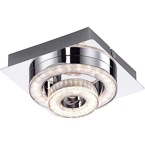 Just Light.LED-Deckenleuchte Tim Chrom  17 x 17 cm günstig online kaufen
