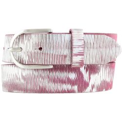 BELTINGER Ledergürtel Damen-Gürtel aus Vollrindleder Metall-Optik günstig online kaufen