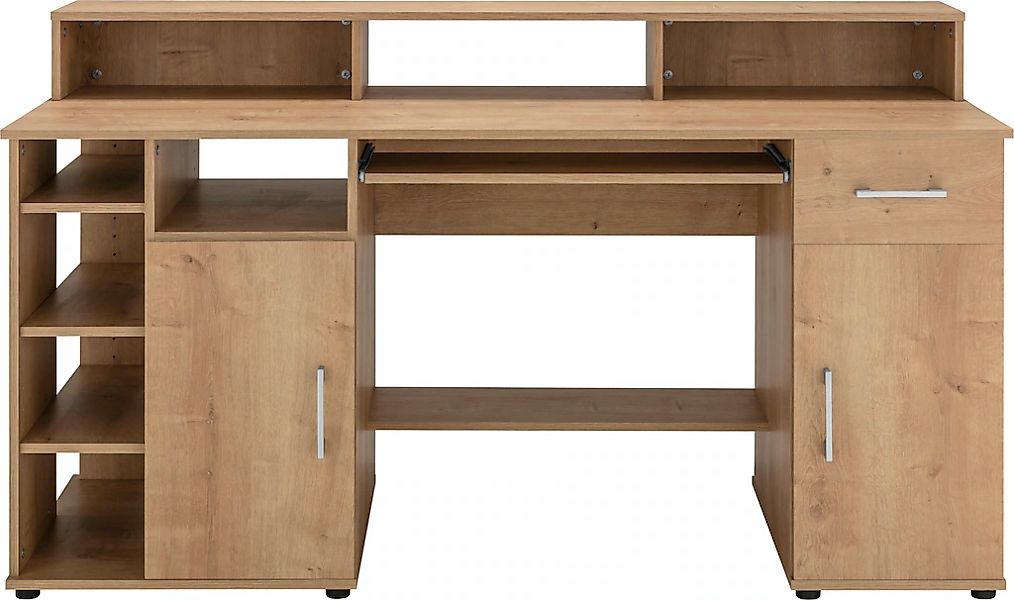 VOGL Möbelfabrik Schreibtisch "Tim mit Monitoraufsatz, Tastaturauszug & Tow günstig online kaufen