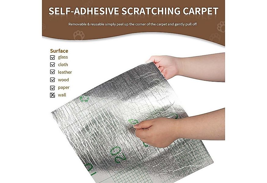 Coonoor Kratzmatte Katze Wand Selbstklebend Kratzschutz Sofa Katze, Kratzte günstig online kaufen