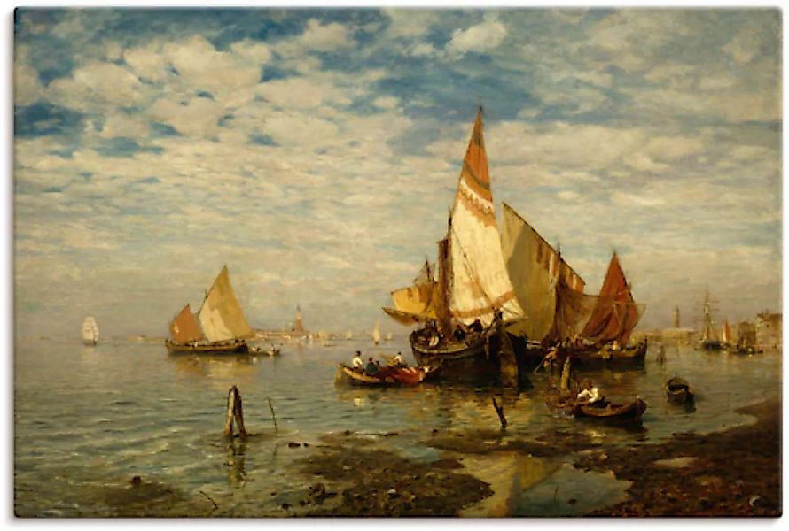 Artland Leinwandbild "In der Lagune bei Venedig", Bilder von Booten & Schif günstig online kaufen