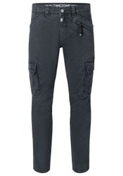Timezone Herren Cargo Hose REGULAR BENTZ - Regular Fit - Beige Blau Grau Gr günstig online kaufen