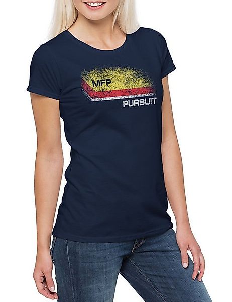 Urban Backwoods Print-Shirt Pursuit Main Force Patrol Logo Damen T-Shirt Mi günstig online kaufen