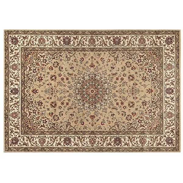 Peyer Syntex Klassischer Kurzflor Teppich Amina Medaillon 27008 Farbe Hellb günstig online kaufen
