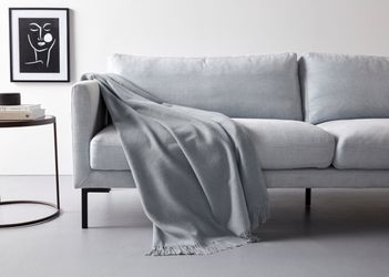 Plaid Jacquard garngefärbt Kuscheldecke anschmiegsam weich günstig online kaufen