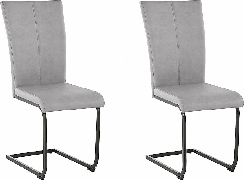 Home affaire Freischwinger "Oliver", (Set), 2 St., Microfaser, Stuhl belast günstig online kaufen