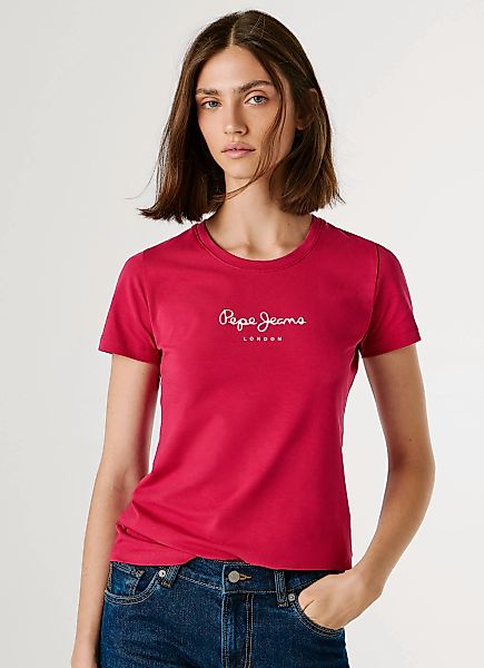 Pepe Jeans T-Shirt "NEW VIRGINIA" mit Logo-Print günstig online kaufen