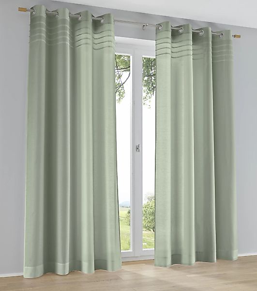 Kutti Vorhang "Kessy" Ösen 1 Stk. tlg. Eleganter Uni-Vorhang mit dekorative günstig online kaufen