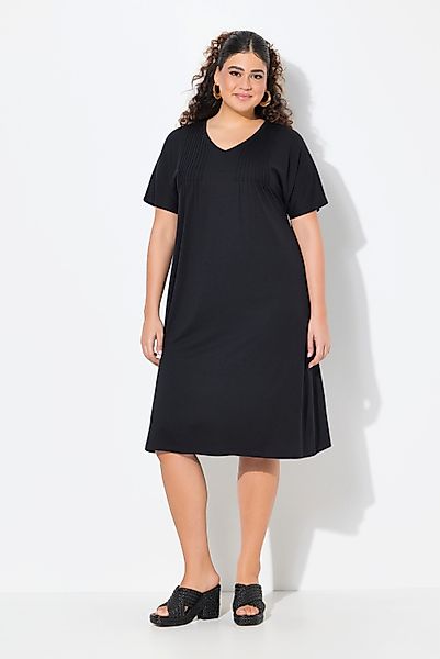 Ulla Popken Jerseykleid Jerseykleid Biesen A-Linie günstig online kaufen