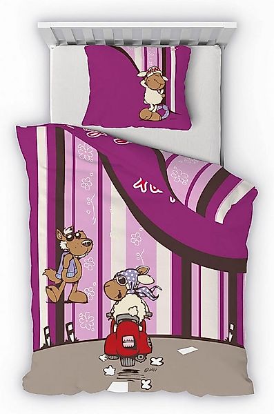 Träumschön Kinderbettwäsche Premium Set 135x200 cm aus Baumwolle, NICI Moti günstig online kaufen