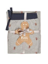 HAPPY SHORTS Pyjamahose XMAS Grey Gingerbread günstig online kaufen