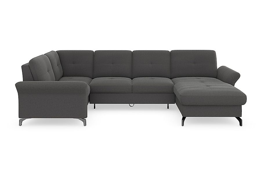 Home affaire Wohnlandschaft "Calando U-Form" wahlweise mit Bettfunktion, Be günstig online kaufen