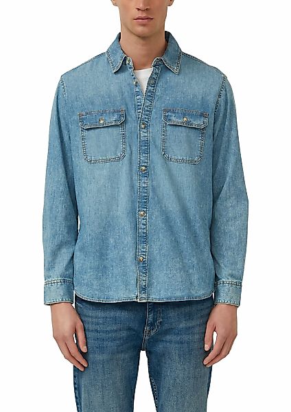 s.Oliver Jeanshemd mit Brusttaschen und aus reiner Baumwolle günstig online kaufen