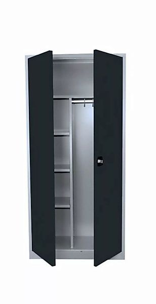 Steelboxx Mehrzweckschrank mit Garderobenteil Spind Kleiderspind 2-türig 18 günstig online kaufen