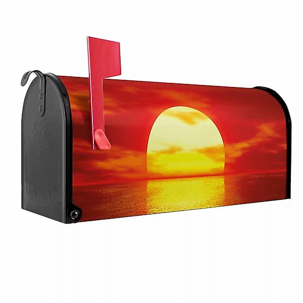 Banjado Amerikanischer Briefkasten Schwarz 48x22x16cm US Mailbox Letterbox günstig online kaufen