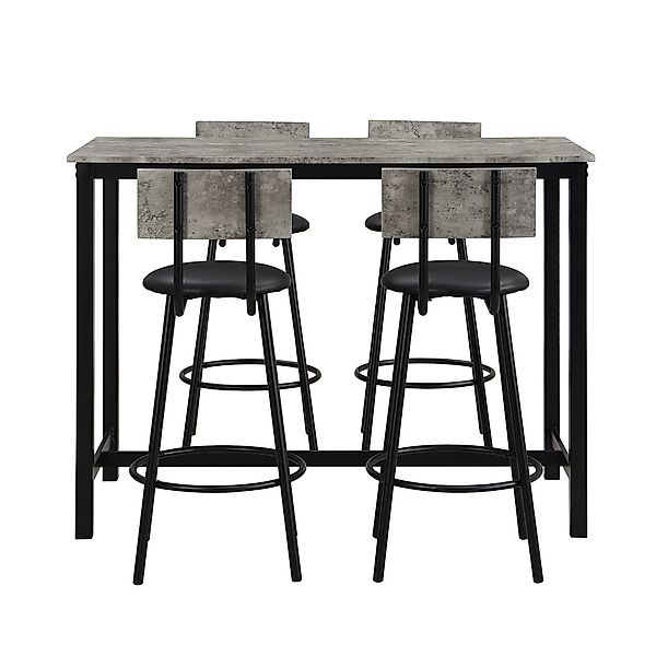 Odikalo Esszimmer-Set Bartisch Küche-set 4 Stühle günstig online kaufen
