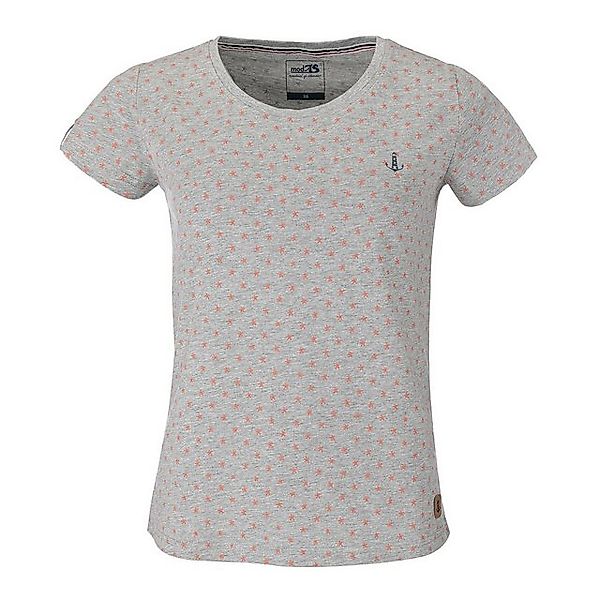 modAS Kurzarmshirt Damen T-Shirt mit Allover-Print günstig online kaufen