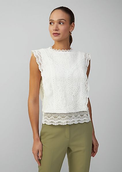 s.Oliver BLACK LABEL Blusentop Ärmellose Bluse günstig online kaufen