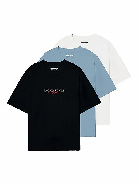 Jack & Jones Rundhalsshirt "JORBILLYBURG TEE SS CN 3PK MP FST", (Packung, 3 günstig online kaufen