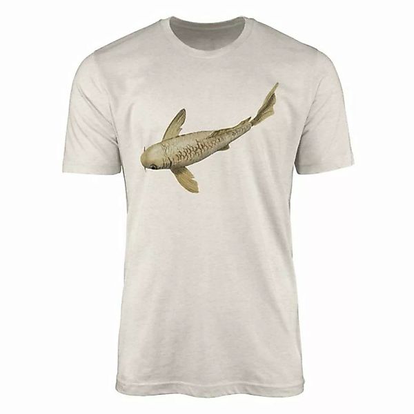 Sinus Art T-Shirt Herren Shirt 100% gekämmte Bio-Baumwolle T-Shirt Koi Zuch günstig online kaufen