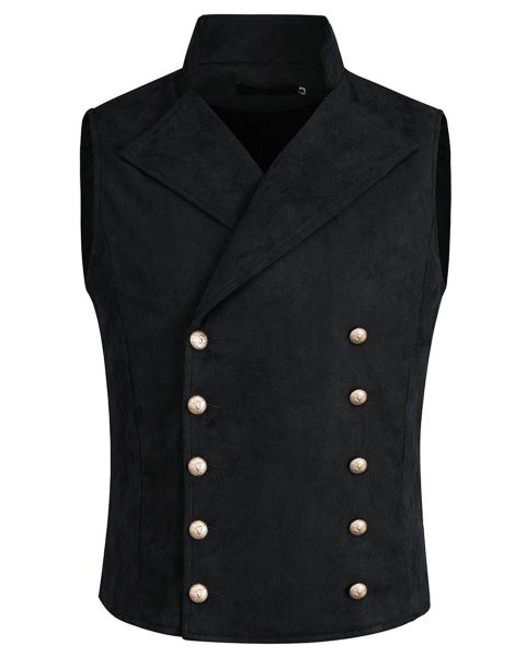 Allthemen Anzugweste mit Stehkragen Herrenweste zweireihige günstig online kaufen