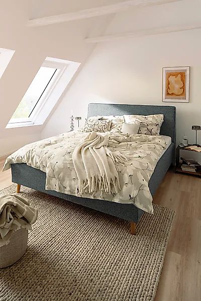 SCHÖNER WOHNEN-Kollektion Wendebettwäsche »Fleur« 2 Stk. tlg. aus reiner Ba günstig online kaufen