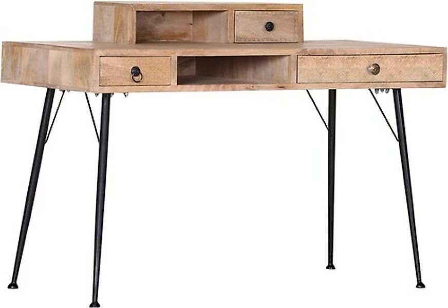 Gutmann Factory Schreibtisch "Joyce", mit Massivholzplatte Mango günstig online kaufen