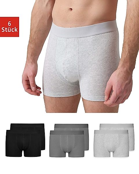 SNOCKS Boxershorts Enge Pants Herren Unterhose mit Streifen (6-St) aus Bio- günstig online kaufen