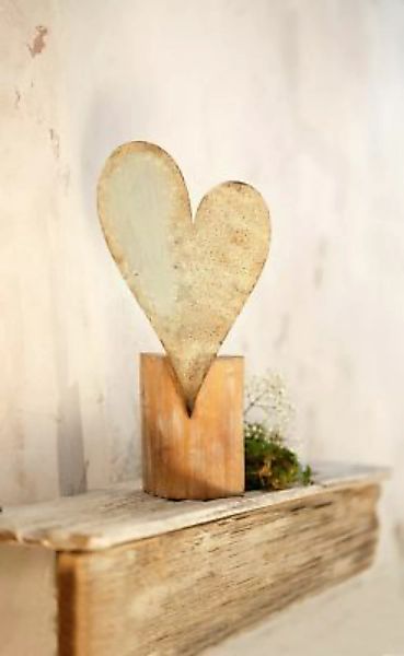 HOME Living Deko-Säule Rusty Heart Dekoobjekte rot/braun günstig online kaufen