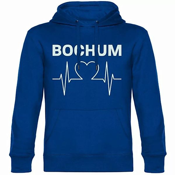 multifanshop Kapuzensweatshirt Bochum - Herzschlag - Pullover günstig online kaufen