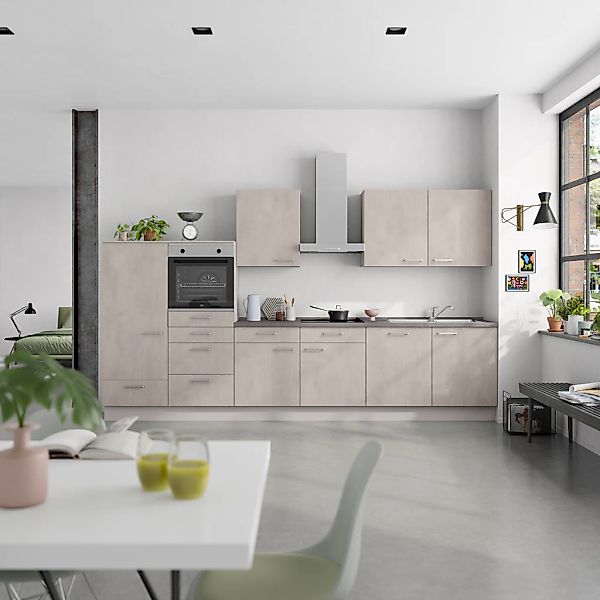 nobilia® Küchenzeile »"Riva I"« vormontiert, Ausrichtung wählbar, Breite 36 günstig online kaufen