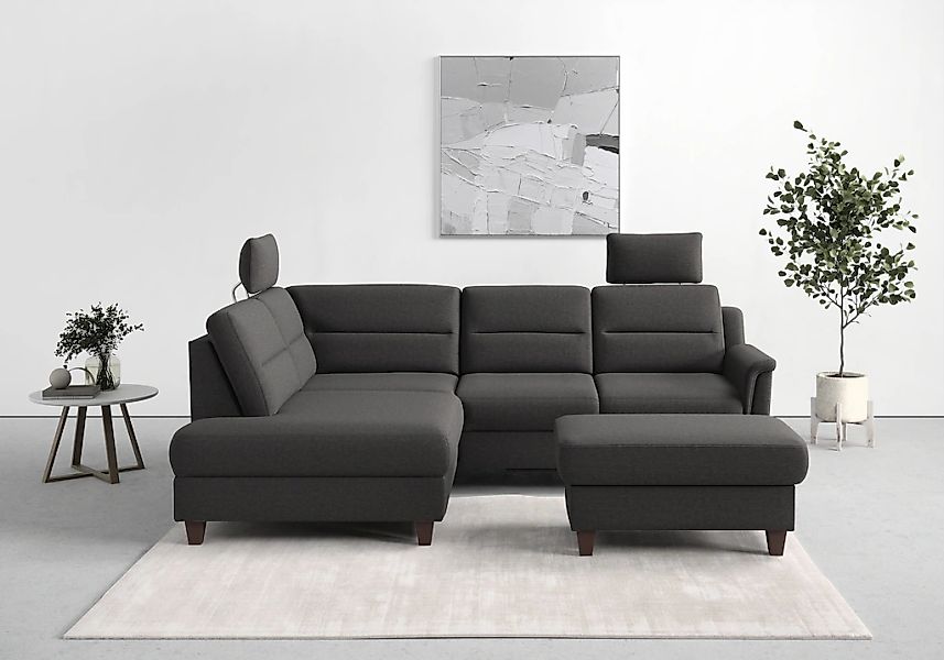 sit&more Ecksofa "Farö L-Form", inklusive Federkern, wahlweise mit Bettfunk günstig online kaufen