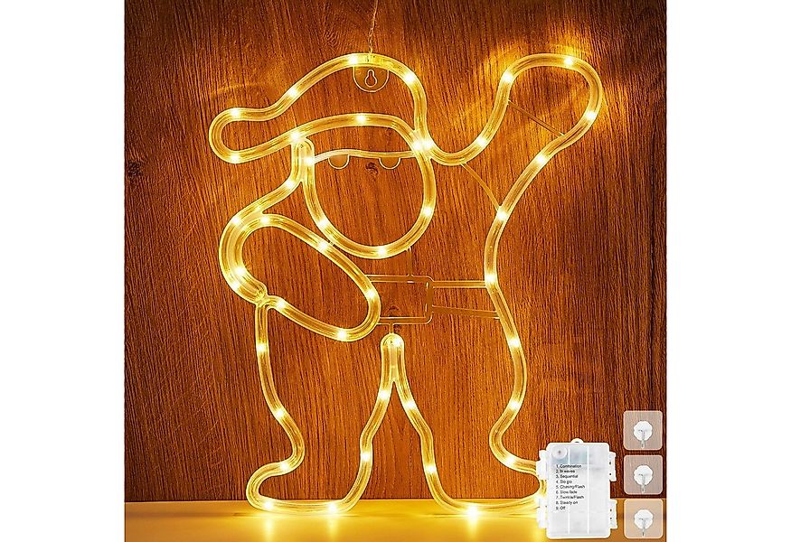 Rosnek Beleuchtetes Fensterbild Doppelseitig, 8 modi, Wasserdicht, für Weih günstig online kaufen