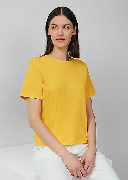 s.Oliver Kurzarmshirt T-Shirt aus Interlockjersey mit Rundhalsausschnitt günstig online kaufen
