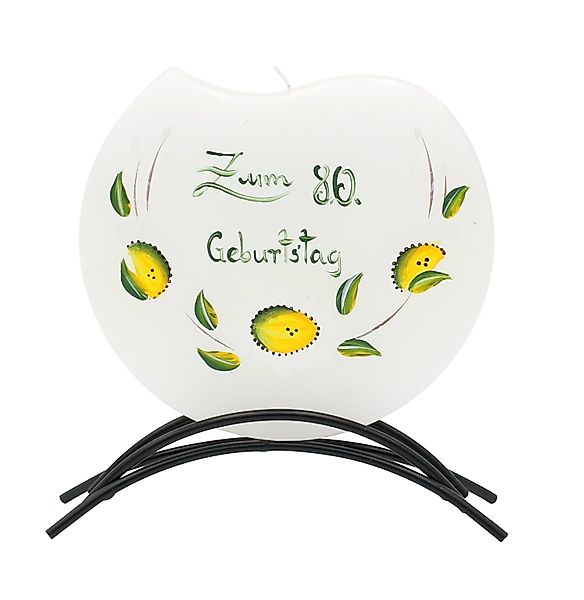 Dekohelden24 Geburtstagskerze Hochwertige Flachkerze, mit Motiv. günstig online kaufen