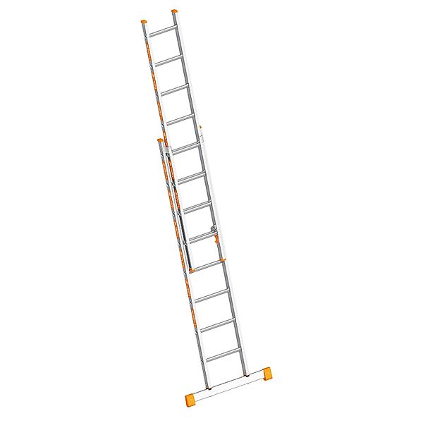 Layher Topic 1035 Schiebeleiter mit Quertraverse 2x8 Sprossen günstig online kaufen