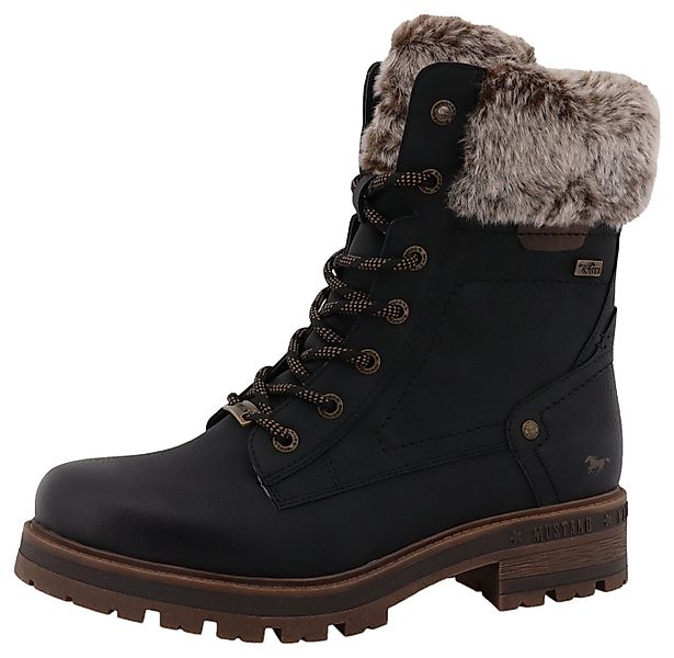 Mustang Shoes Darleen Winterstiefelette Winterboots mit Fellimitatkragen günstig online kaufen
