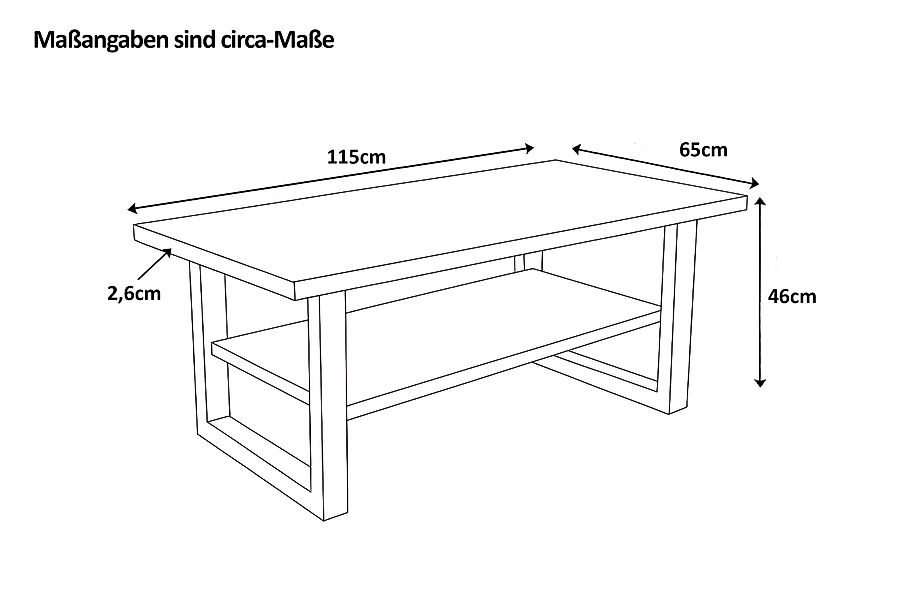 SAM® Couchtisch Patricia, Baumkante, Akazie, Eiche günstig online kaufen