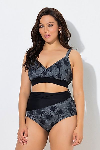 Ulla Popken Bügel-BH Bikini Palmen ohne Softcups Träger verstellbar günstig online kaufen