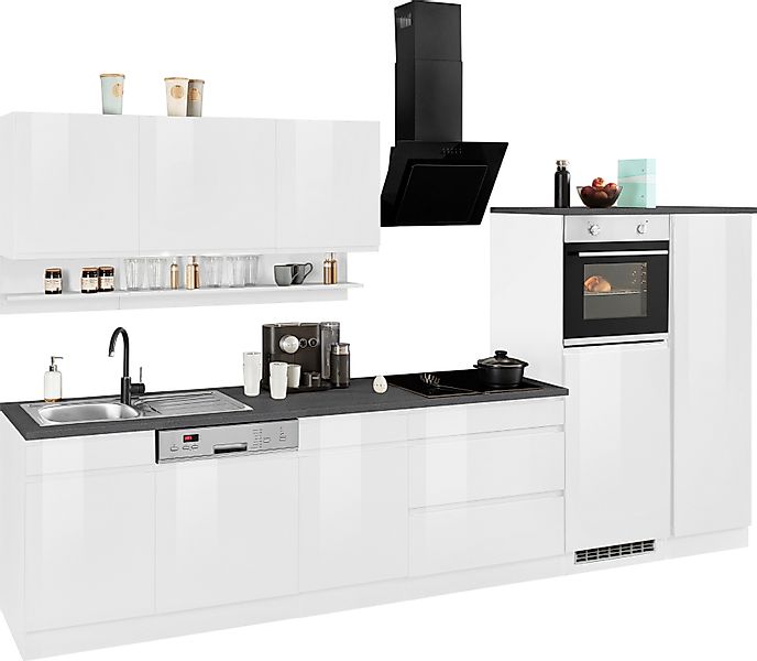 KOCHSTATION Küchenzeile "KS-Virginia" Breite 350 cm, mit Glaskeramik-oder I günstig online kaufen