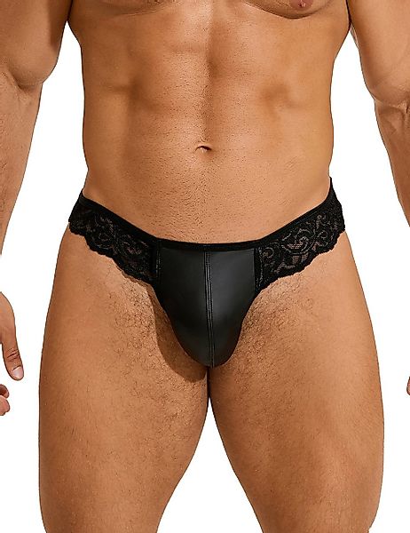 Lau-Fashion Tanga Männer Spitze Lack Leder günstig online kaufen