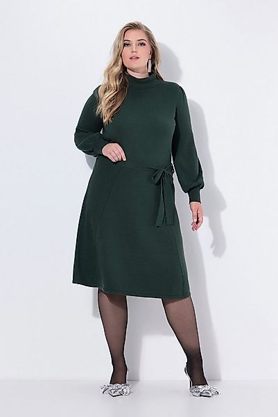 MIAMODA Strickkleid Strickkleid Midilänge Rollkragen Taillengürtel günstig online kaufen
