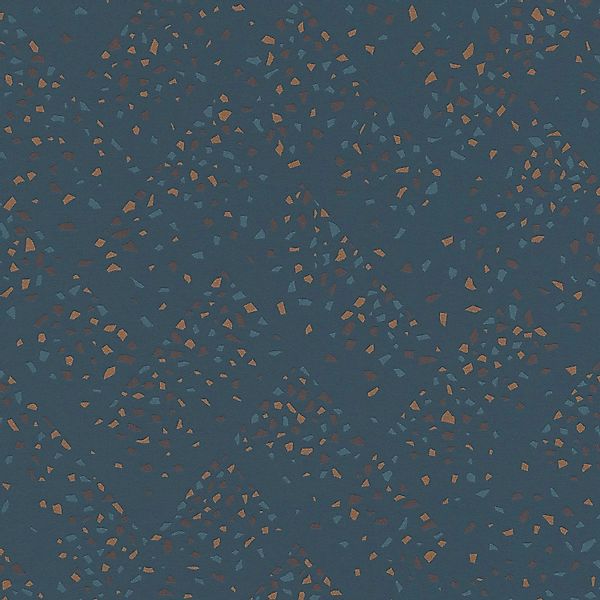 PROFHOME 373941-GU Exklusive Luxus Tapete Steinoptik Blau Grün Braun 0,53 m günstig online kaufen