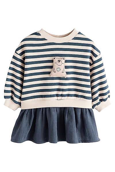 Next Sweatkleid Sweatshirtkleid mit Meshrock (1-tlg) günstig online kaufen