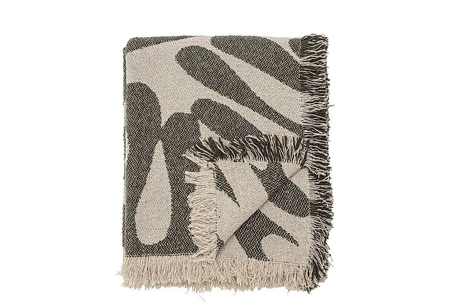 Wohndecke Bloomingville Alk Decke, Grün, 160 x 130 cm, Bloomingville günstig online kaufen